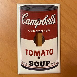 Vintage Warhol Campbell's Tomato Soup Light Switch Plate